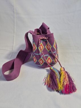 Wayuu Mochila traditional handwoven bag crafted by Wayuu people